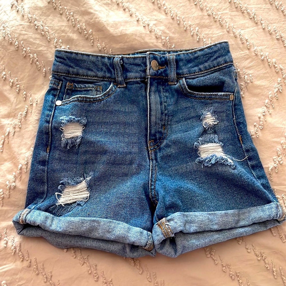 Girls ripped shorts